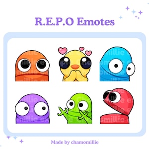 R.E.P.O Game Twitch Emotes Meme Emojis