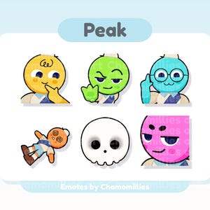 Peak Game Emotes Twitch Emojis Stream Assets
