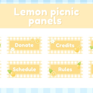 Zitronen Picknick Twitch Panels