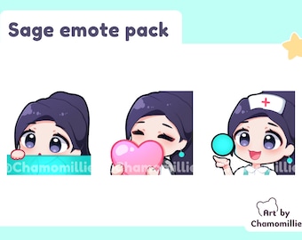 Valorant Sage Twitch emote pack (3)