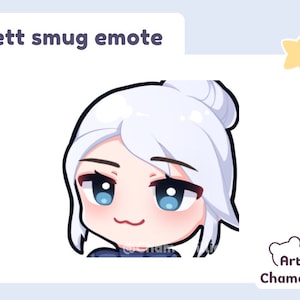 Valorant Jett smug Twitch emote