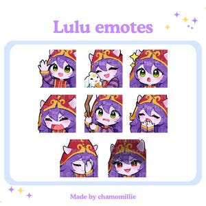 Lulu League Of Legends Lol Twitch Emote Chibi Emoji