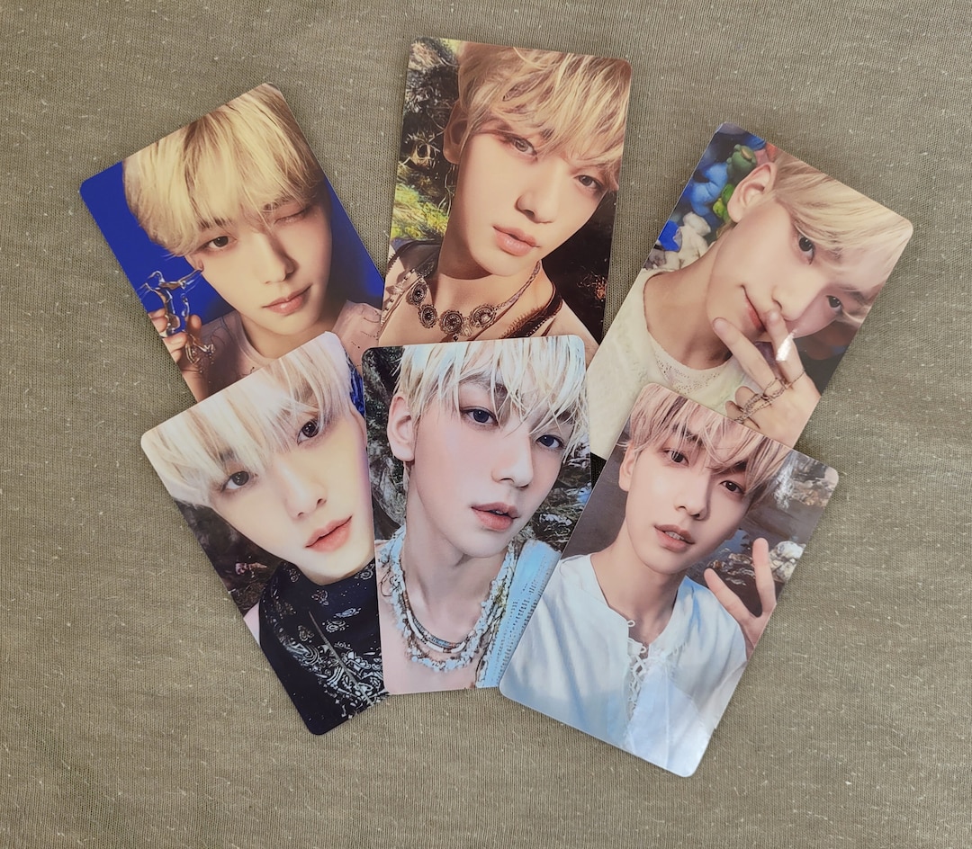 TXT Temptation Photocard Member Set Etsy UK