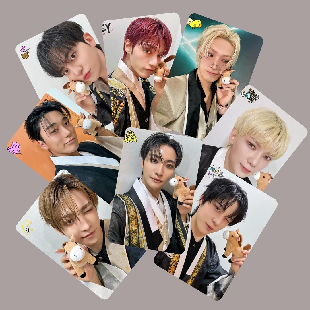 Ateez Happy Year of Horse 2026 Photocards Set -preorder - Etsy Israel