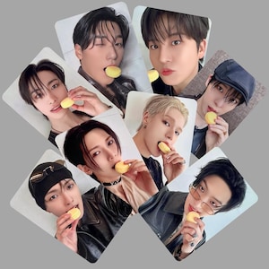 Ateez Golden Hour Pt 3 Cartões de fotos pop-up versão Macaroon
