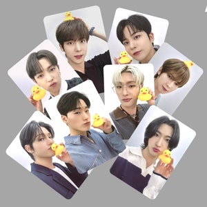 Ateez Golden Hour Trabalho Fansign Photocard Versão Pato de Borracha