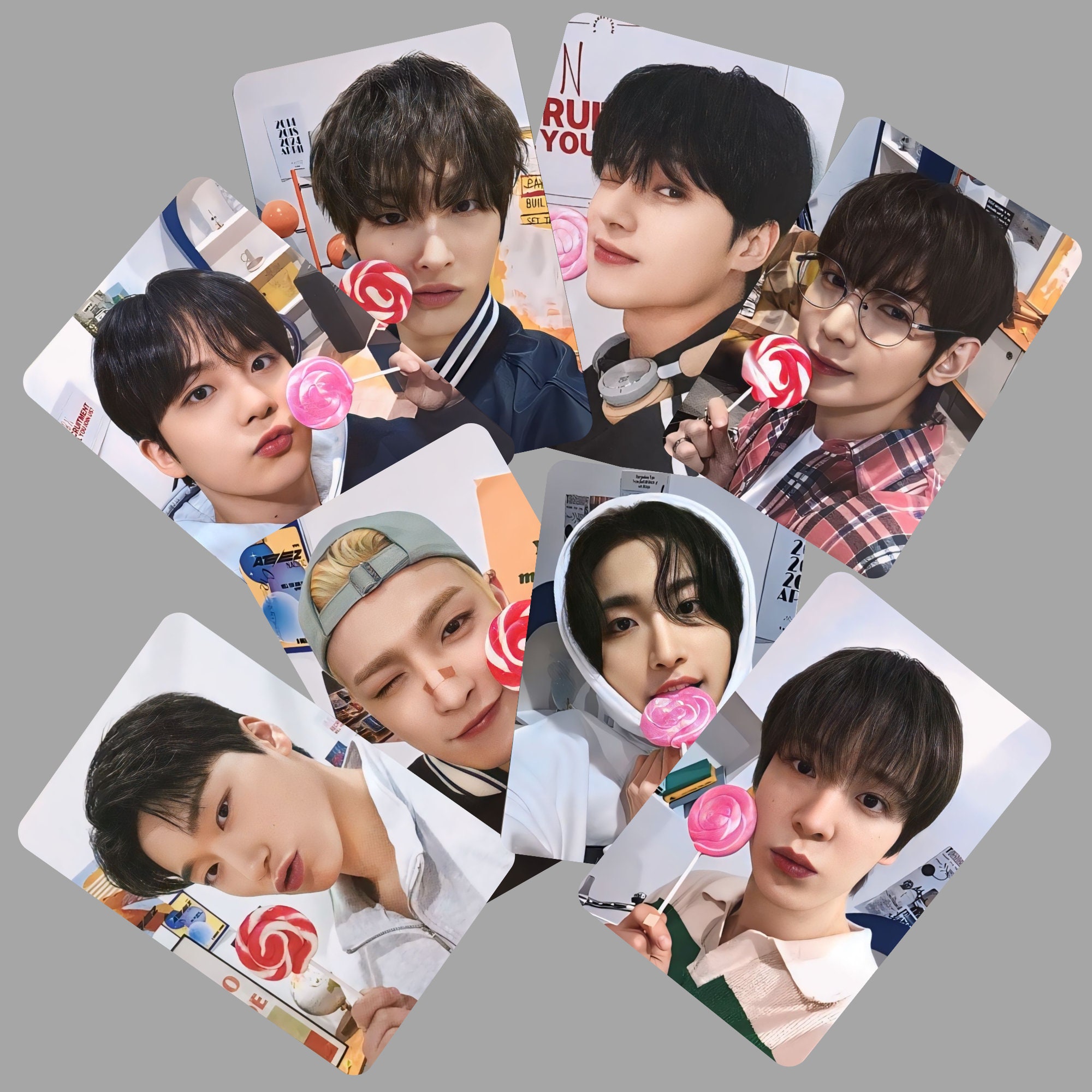 Ateez's Playground Photocard Set Candy Version -preorder - Etsy