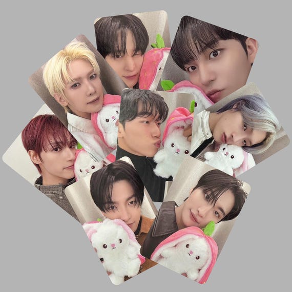 ATEEZ 에이티즈 エイティーズ 홍중 ホンジュン トレカ うさぎ ピンク Ateez Golden Hour Pt 4 Photocards Strawberry Bunny -preorder - Etsy