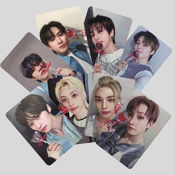 Stray Kids SKZ Rock Star Heart Lollipop  Photocards