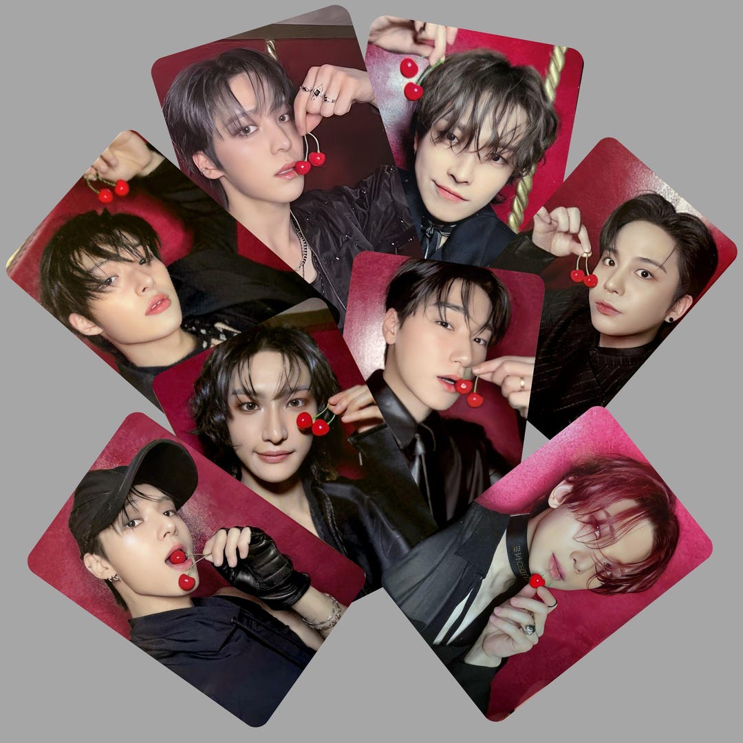 Ateez Golden Hour Pt 3 Pob Photocards Cherry Vers -preorder - Etsy