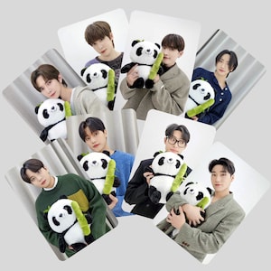 Conjunto de cartões fotográficos Ateez Panda