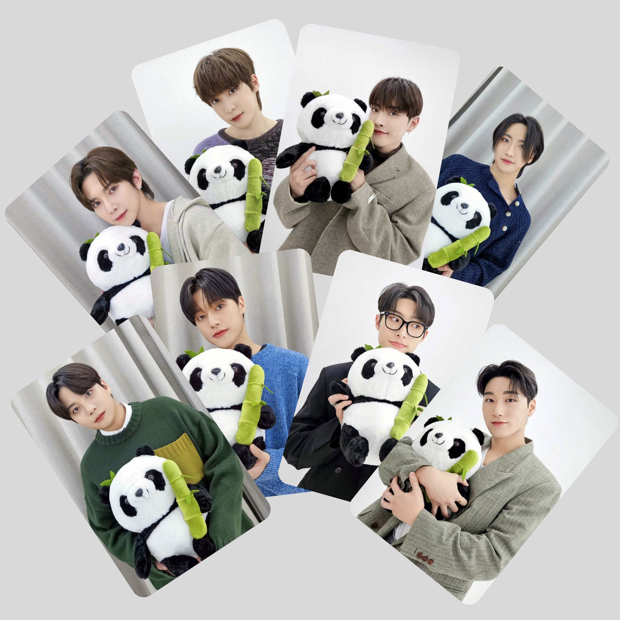 K-POP+アジア ATEEZ - ATEEZ SUBK DUAL PHOTOCARD DIY DECO SET ATEEZ Double-sided Lightstick Photocard Set - Set of All 8