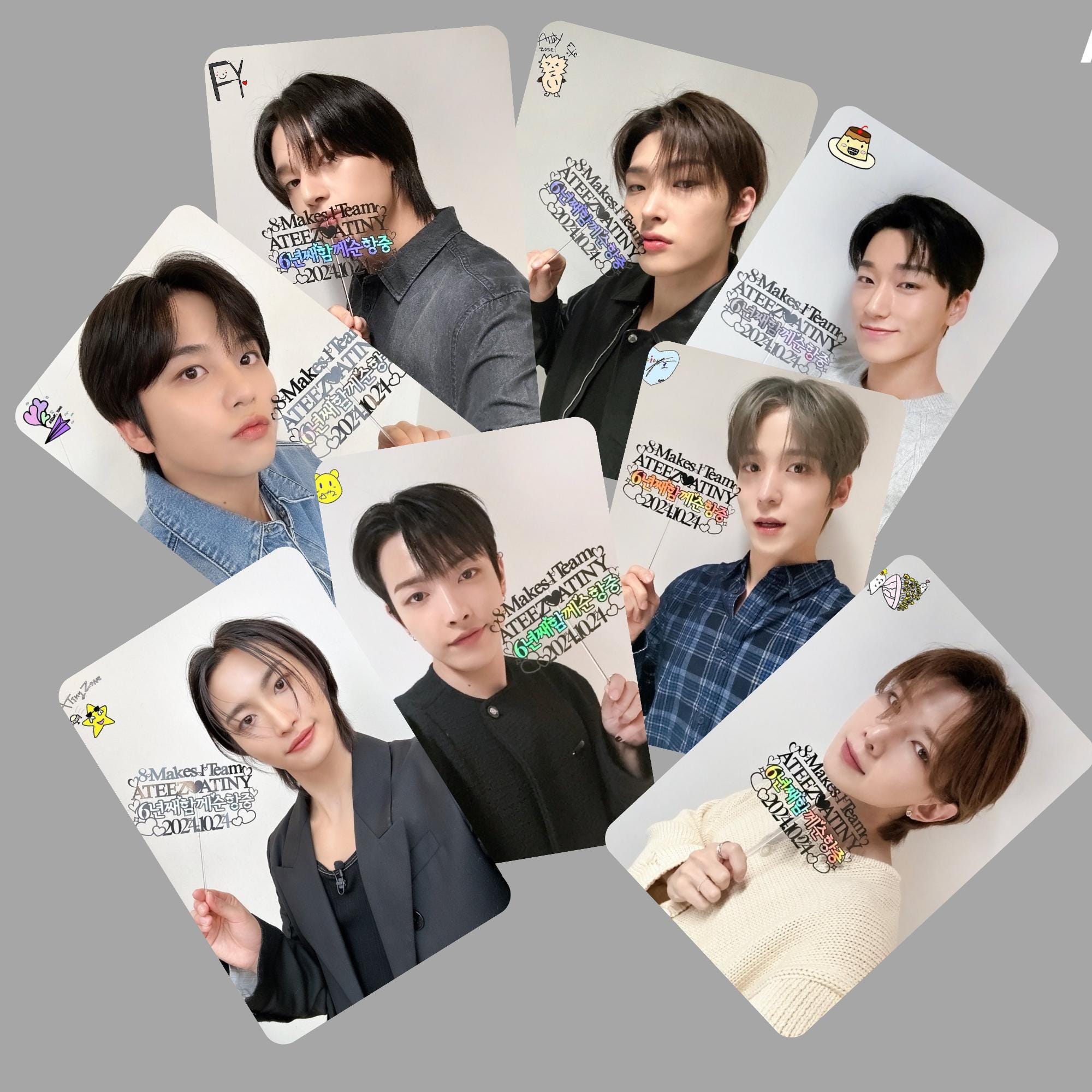 Ateez 6th Anniversary Photocards Set -preorder - Etsy