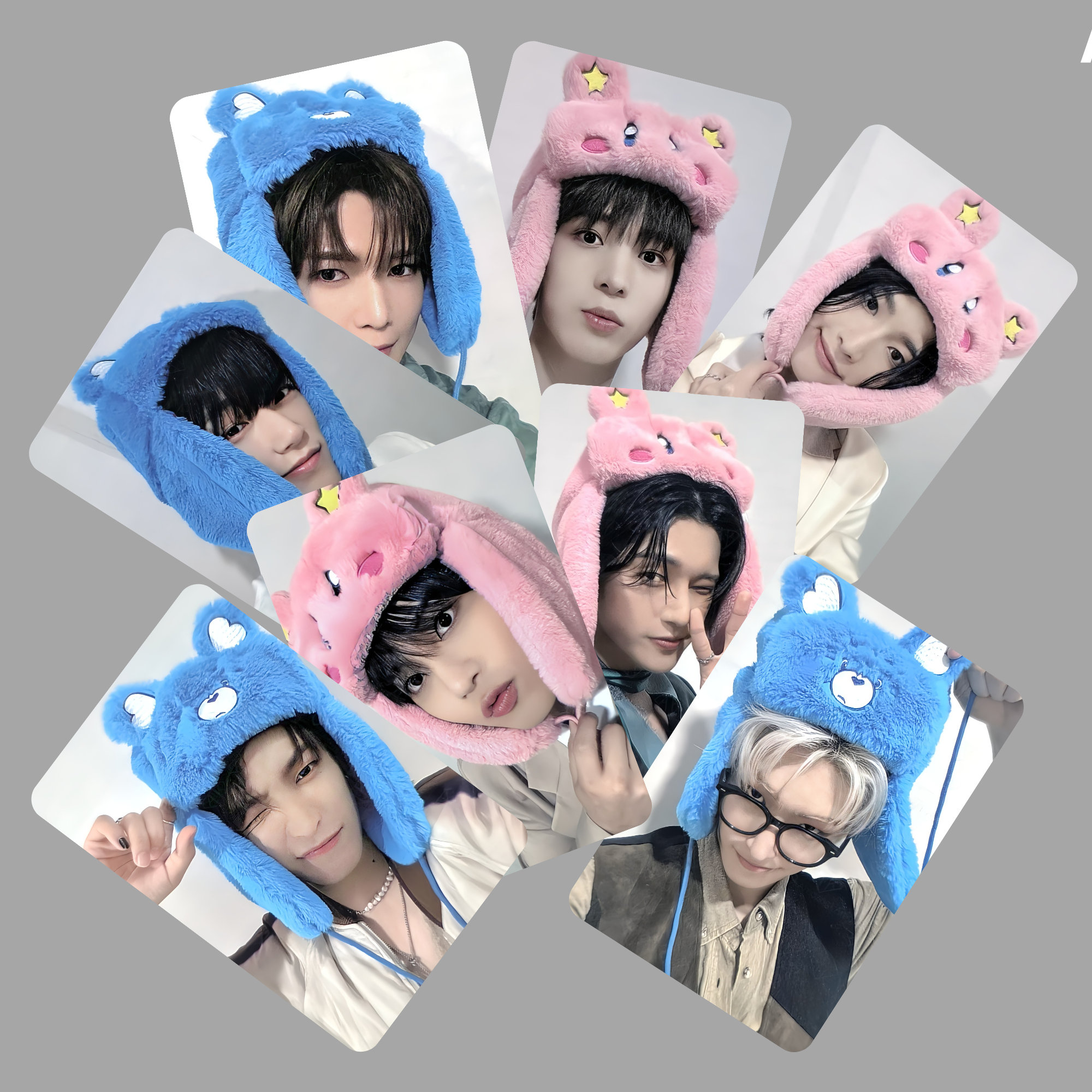 Ateez Golden Hour Fan Call Bear Hat Photocards Luckydraw -preorder