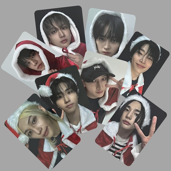 stray kids hop 韓国 popup サンタ トレカ Stray Kids SKZ HOP Pop up Christmas Photocards -preorder - Etsy