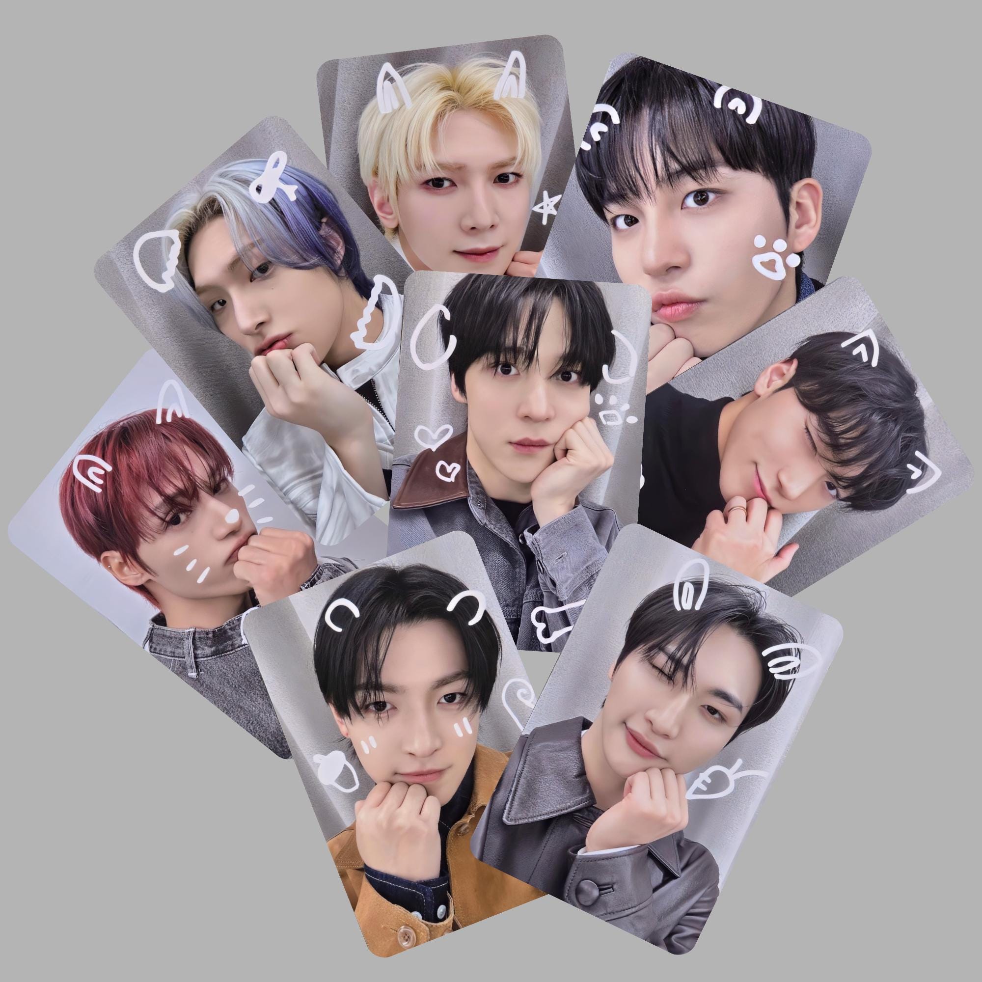 Ateez Golden Hour Pt 4 AM Luckydraw Photocards Miniteez Vers