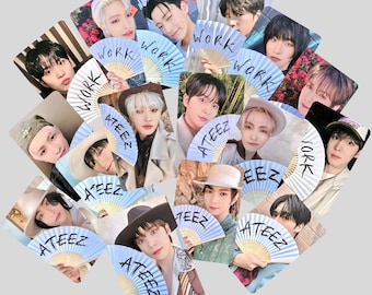 Set de tarjetas fotográficas de la suerte &quot;Golden Hour Work&quot; de Ateez - Reserva