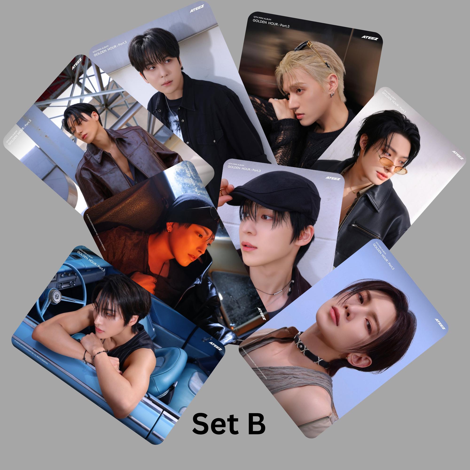Ateez Golden Hour Pt 3 Concept Photocards Vers 2 -preorder - Etsy