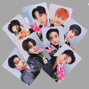 Tarjetas fotográficas POB de la Hora Dorada de Ateez, versión Tulipán