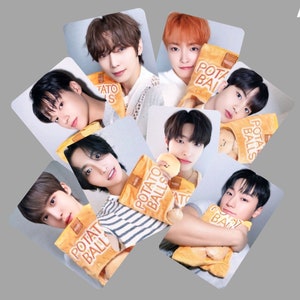 Ateez Golden Hour Potato Balls Cartões de fotos POB