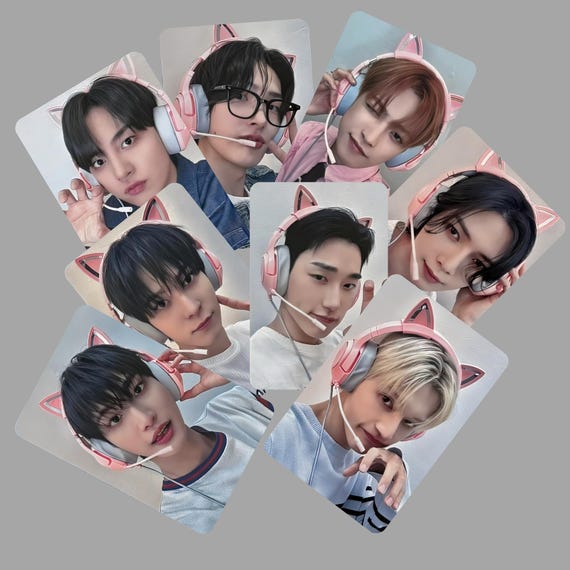 Ateez Golden Hour Pt 3 Popup Photocards Gamer Pink Cat Vers
