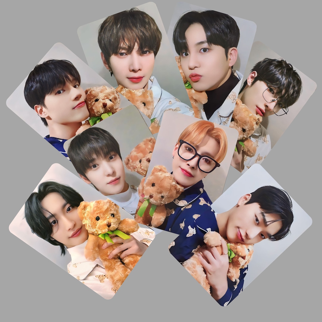 Ateez Ep Fin Will Pyjama Teddy Bear Photocards -preorder - Etsy