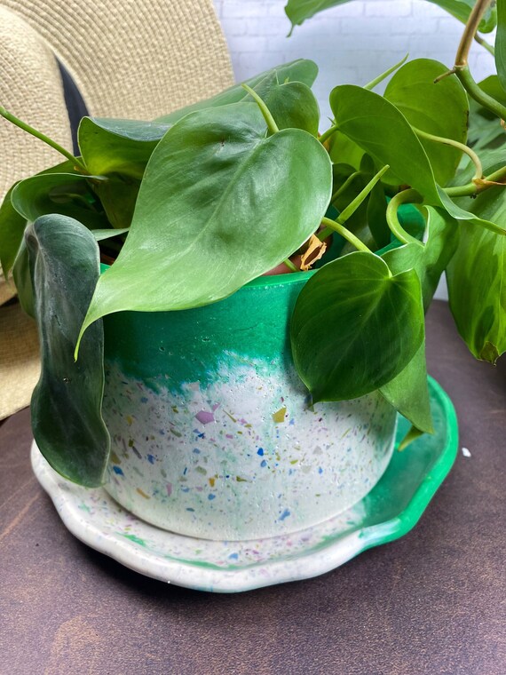 Smaragd & Mehrfarbige Terrazzo Handgemachter Jesmonit | Etsy