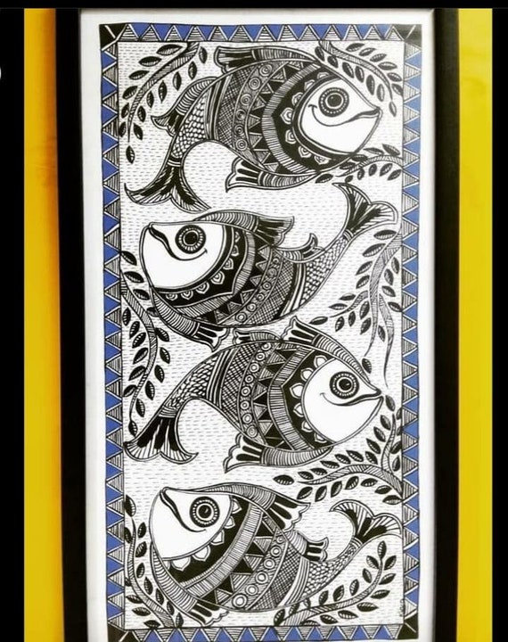 MADHUBANI WALL PAINTING Etsy India
