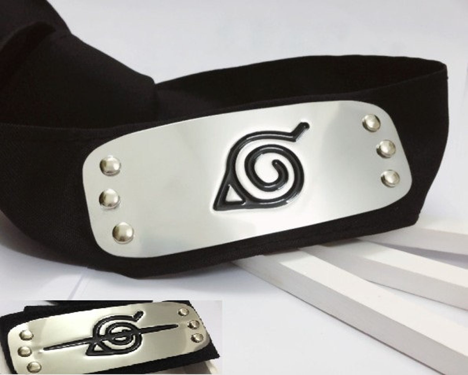 Anime Naruto Ninja Headband In Box Leaf Konoha Anti Leaf Etsy