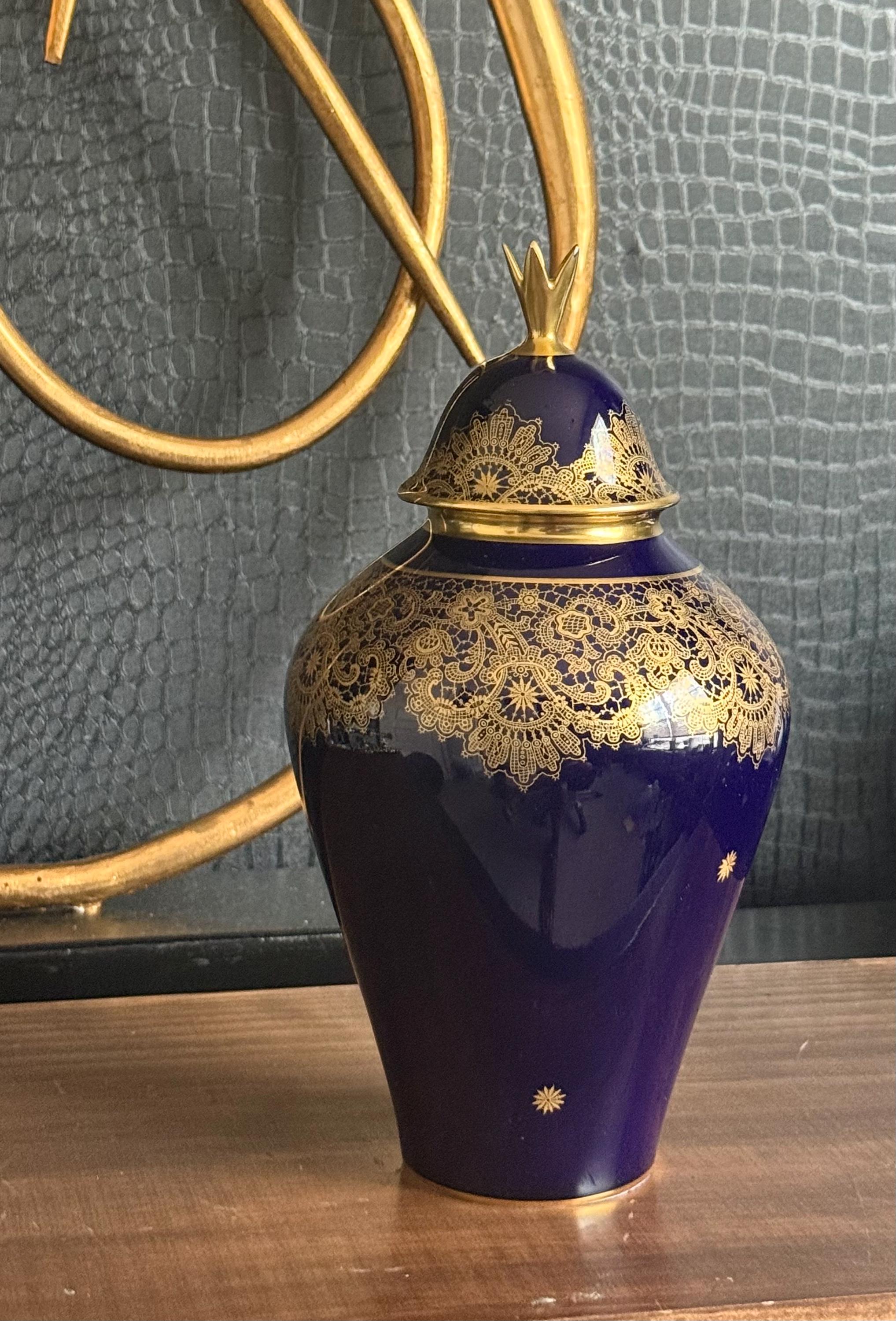 Gold Vase With Lid - Etsy