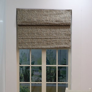 Roman shade - Thick linen hand block print curtains - Floral fabric - Window shades - Blackout roman fabric - QUDRAT