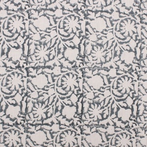 FLORAL GALAXY, Designer Fabric, Linen white, fabric, Block Print Fabric,  Fabrc By The Yard, Fabric for upholstery