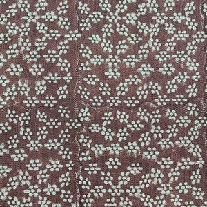 OLA-VRISHTI, Chocolate Brown Block Print Linen Fabric, Fabric by the ...