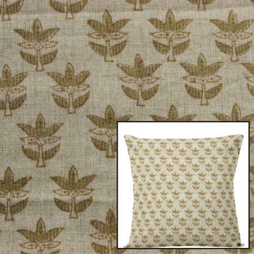 Block Print Linen Fabric Printed Linen Fabric by Fabritual Etsy