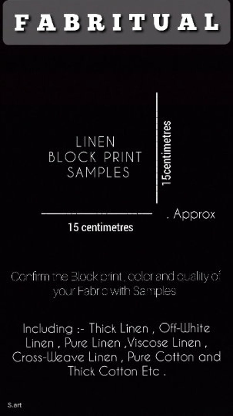 FABRIC SWATCHES Block Print Swatch Request Block Print Etsy