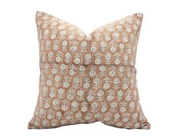 Hand Block Printed Couch Cushion Cover Indian Handmade Fabric Pillow Cover Throw Soft Pillow Cover Bohemian Pillowcase- FAB-TULESI BUTI