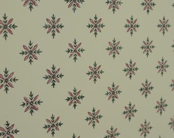 Beige Floral Block Print Roller Shades, Boho Tapestry Style Window Blinds(Eco Blackout)