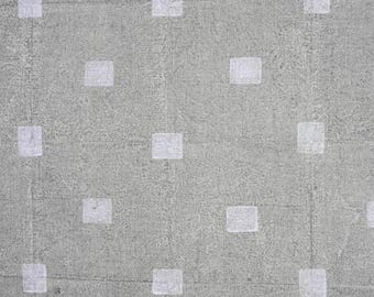 Block Printed Linen Fabric for Curtains Pillow Covers Floral Home Decor Natural Linen Fabric Floral Art Print for Home Textiles - FAB-ADRSH