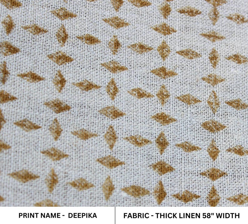 Soft Cotton Linen Fabric for Window Treatments and Table Runners by Fabritual
Fabritual Block Print Medium Weight Linen for Lampshades and Curtains
Pure Linen 58" Fabric with Natural Base for Pillows and Drapery by Fabritual
Hand Block Printed Linen for Upholstery and Home Textiles by Fabritual
58” Natural Linen Fabric for Napkins, Tote Bags, and Bed Covers by Fabritual.