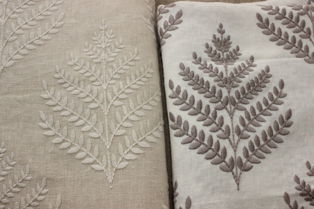 THICK LINEN FABRIC Embroidery Linen Running Fabric Heavy Etsy