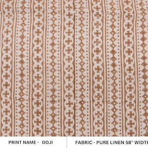 Block print Stoff, Moderner Stoff, Indischer Stoff, bedruckter Stoff, Hand gestempelt, Luxusstoff, Leinen Massenware - Doji
