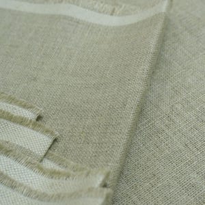 Thick linen 58&quot; wide fabric, upholstery linen, heavy weight linen, durable natural linen fabric, linen by yard, running fabric - FABRITUAL
