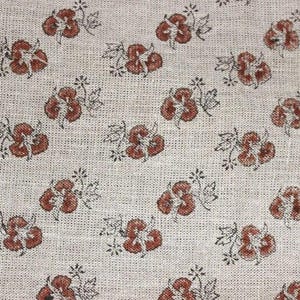 thick linen 58&quot; wide , handmade block print, indian cushion cover, table and sofa cover, decorative curtain - CHITTARANJAN
