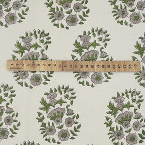 Hand block print Thick Cotton Fabric, organic cotton fabric, fabric for curtain, window treatment - ANARKALI image 7