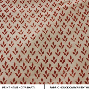 DIYA BAATI || Leinen-Block-Print-Handwebstuhl aus dickem Baumwollstoff - Auch auf Leinenstoffen und Block-Print-Stoff erhältlich