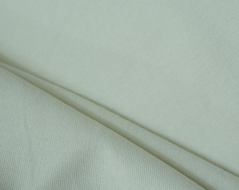 Thick cotton white 63" wide, upholstery cotton fabric with white base, cushion and pillow fabric, cotton window curtain, shade - FABRITUAL