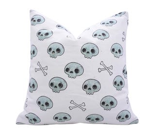 Funda de cojín rústica de Halloween, suave y esquelética, para decoración de casa de campo, para fiestas y fiestas - FAB-SKELETON