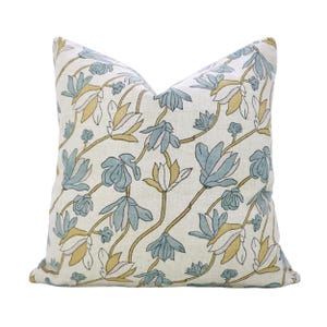 Block Print Pure Linen Handmade Print, Indian Decorative Floral Fall And Spring Farmhouse Couch Cover - SHIVRI