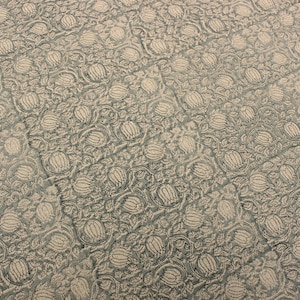 Thick linen 58" Wide, Block Print Linen Fabric, Floral Linen Fabric | Upholstery Fabric, Block Print Curtains, cushion covers, AATH KAMAL