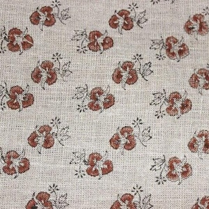 thick linen 58" wide , handmade block print, indian cushion cover, table and sofa cover, decorative curtain - CHITTARANJAN